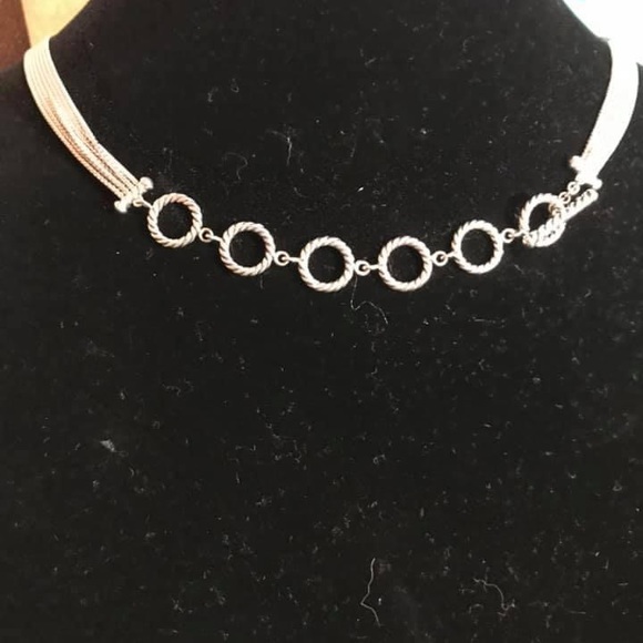 Rare 7 strand David Yurman, lariat necklace with diamonds sterling silver - Picture 4 of 4